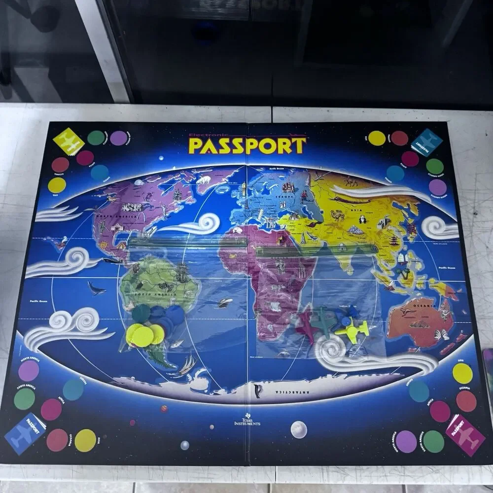 Electronic Passport Board Game Texas Instruments Vintage 1991 Works Great READ